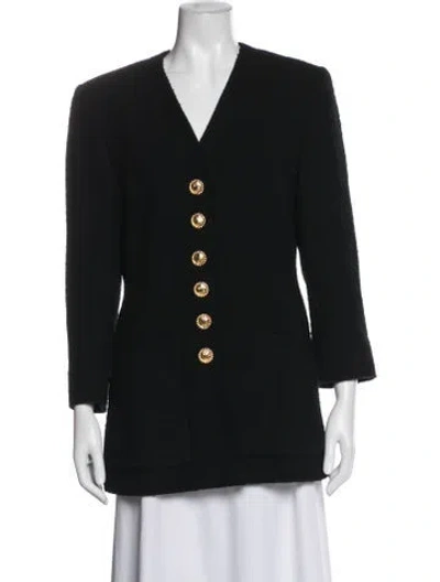 Pre-owned Celine Vintage Late 1980's - Early 1990's Blazer In Black