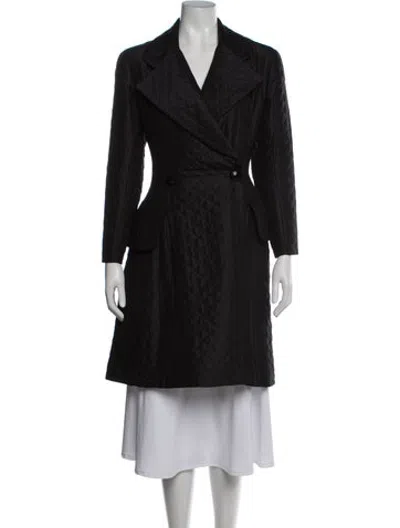 Pre-owned Celine Vintage Late 1980's - Early 1990's Coat In Black