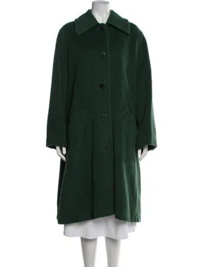 Pre-owned Celine Vintage Late 1980's - Early 1990's Coat In Green
