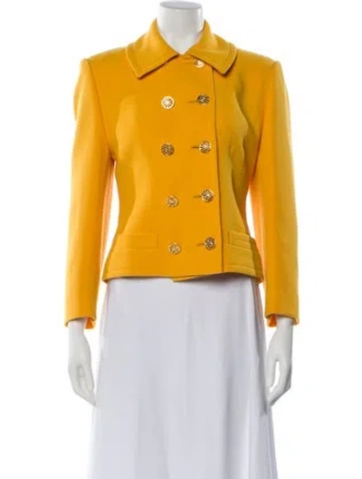 Pre-owned Celine Vintage Late 1980's - Early 1990's Evening Jacket In Yellow