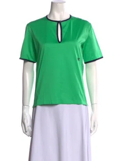 Pre-owned Celine Vintage Late 1980's - Early 1990's Polo W/ Tags In Green