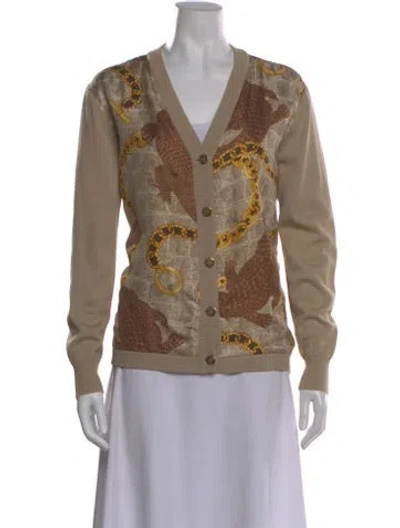 Pre-owned Celine Vintage Late 1980's - Early 1990's Sweater In Neutral