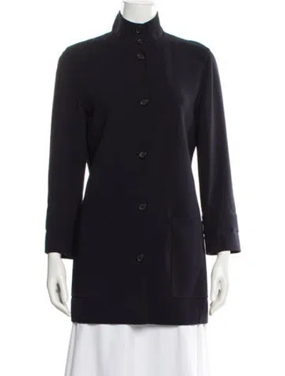 Pre-owned Celine Vintage Late 1990's - Early 2000's Blazer In Blue