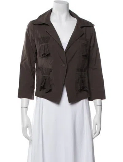 Pre-owned Celine Vintage Late 1990's - Early 2000's Blazer In Brown