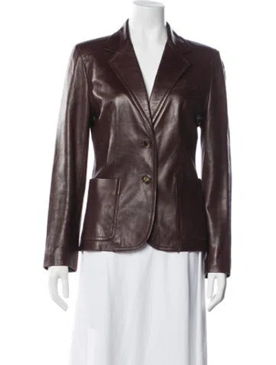 Pre-owned Celine Vintage Late 1990's - Early 2000's Blazer In Brown