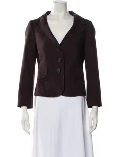 Pre-owned Celine Vintage Late 1990's - Early 2000's Blazer In Burgundy