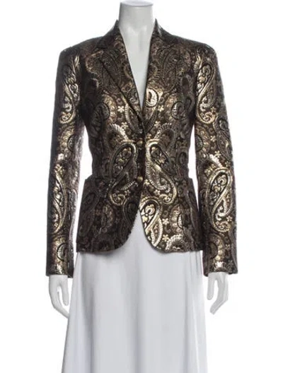 Pre-owned Celine Vintage Late 1990's - Early 2000's Blazer In Gold