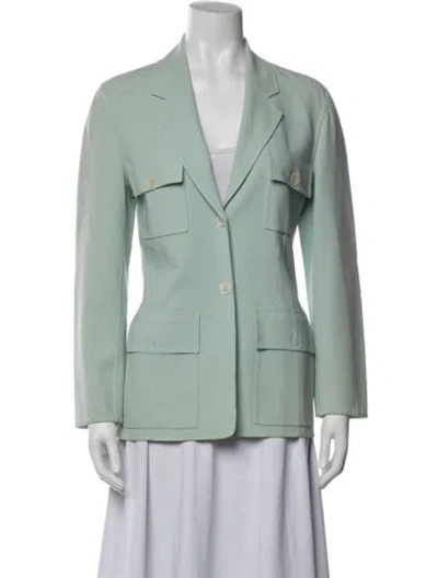 Pre-owned Celine Vintage Late 1990's - Early 2000's Blazer In Green