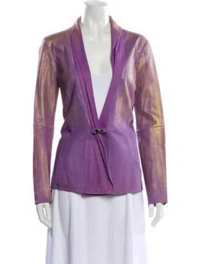 Pre-owned Celine Vintage Late 1990's - Early 2000's Blazer In Purple