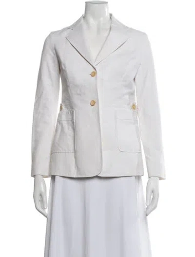 Pre-owned Celine Vintage Late 1990's - Early 2000's Blazer In White