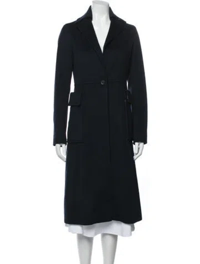 Pre-owned Celine Vintage Late 1990's - Early 2000's Coat In Blue