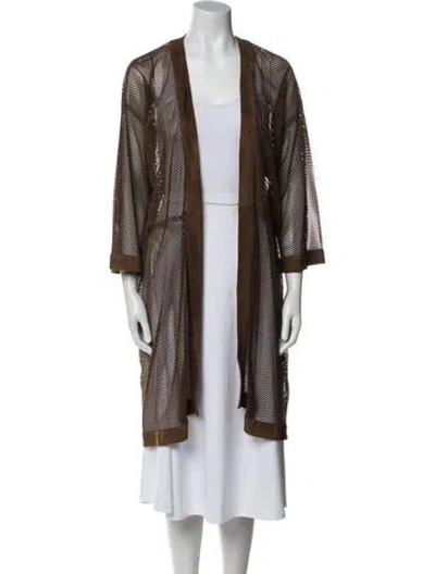 Pre-owned Celine Vintage Late 1990's - Early 2000's Coat In Brown