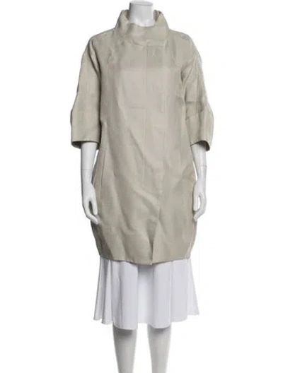 Pre-owned Celine Vintage Late 1990's - Early 2000's Coat In Neutral