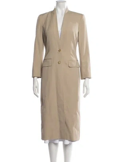Pre-owned Celine Vintage Late 1990's - Early 2000's Coat In Neutrals