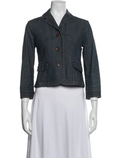 Pre-owned Celine Vintage Late 1990's - Early 2000's Denim Jacket In Blue