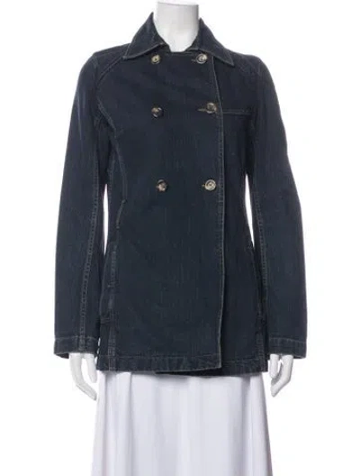 Pre-owned Celine Vintage Late 1990's - Early 2000's Denim Jacket In Blue