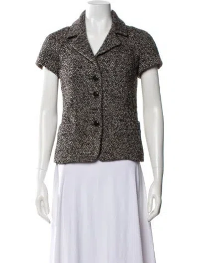 Pre-owned Celine Vintage Late 1990's - Early 2000's Evening Jacket In Brown