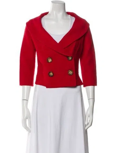 Pre-owned Celine Vintage Late 1990's - Early 2000's Evening Jacket In Red