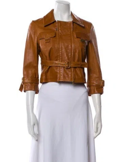 Pre-owned Celine Vintage Late 1990's - Early 2000's Jacket In Brown