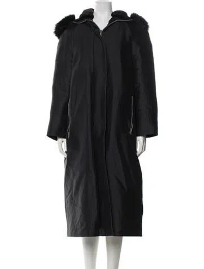 Pre-owned Celine Vintage Late 1990's - Early 2000's Parka In Black