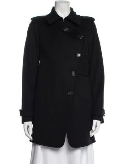 Pre-owned Celine Vintage Late 1990's - Early 2000's Peacoat In Black