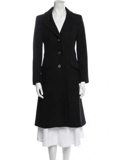 Pre-owned Celine Vintage Late 1990's - Early 2000's Peacoat In Black