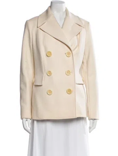 Pre-owned Celine Vintage Late 1990's - Early 2000's Peacoat In Neutrals