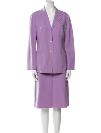 Pre-owned Celine Vintage Late 1990's - Early 2000's Skirt Suit In Purple