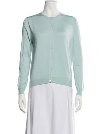 Pre-owned Celine Vintage Late 1990's - Early 2000's Sweater In Blue