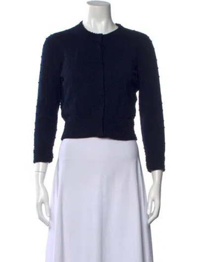 Pre-owned Celine Vintage Late 1990's - Early 2000's Sweater In Blue