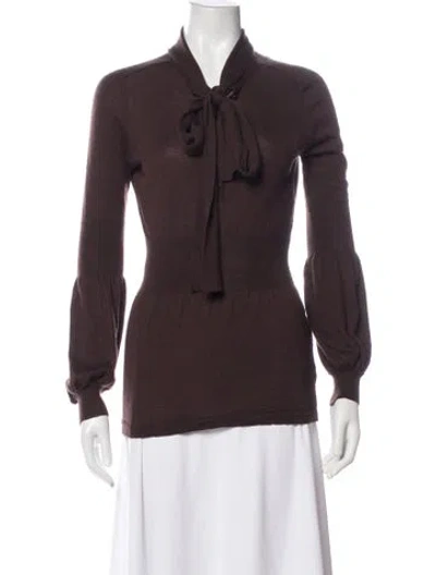 Pre-owned Celine Vintage Late 1990's - Early 2000's Sweater In Brown