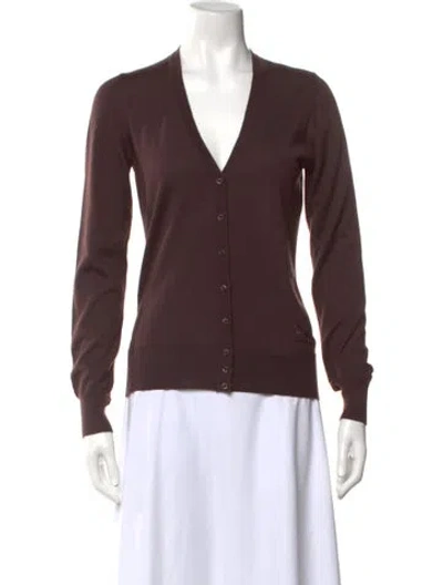 Pre-owned Celine Vintage Late 1990's - Early 2000's Sweater In Brown