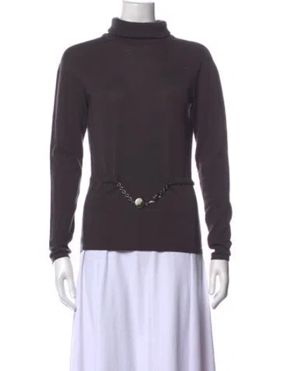 Pre-owned Celine Vintage Late 1990's - Early 2000's Sweater In Brown