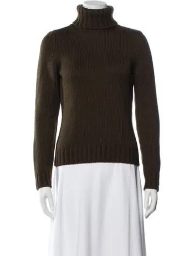 Pre-owned Celine Vintage Late 1990's - Early 2000's Sweater In Green