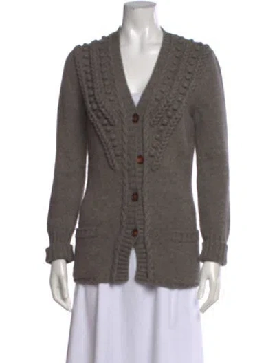 Pre-owned Celine Vintage Late 1990's - Early 2000's Sweater In Grey