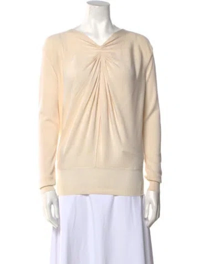 Pre-owned Celine Vintage Late 1990's - Early 2000's Sweater In Neutral