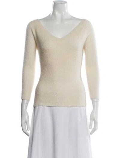 Pre-owned Celine Vintage Late 1990's - Early 2000's Sweater In Neutral