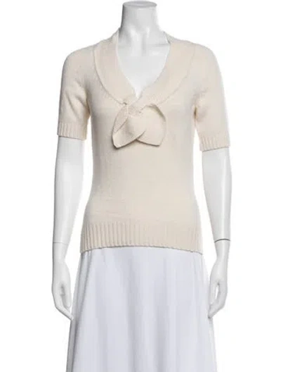 Pre-owned Celine Vintage Late 1990's - Early 2000's Sweater In Neutrals