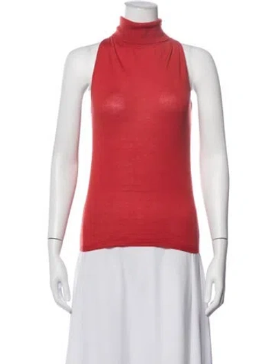 Pre-owned Celine Vintage Late 1990's - Early 2000's Sweater In Orange