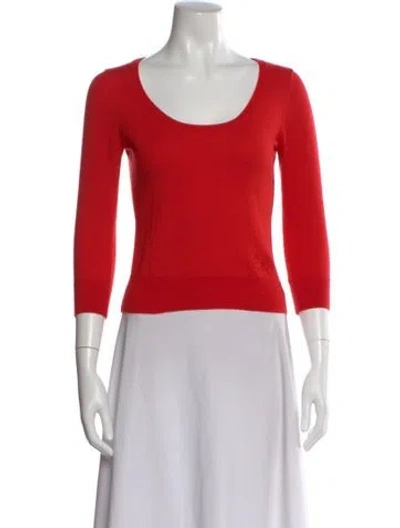 Pre-owned Celine Vintage Late 1990's - Early 2000's Sweater In Red
