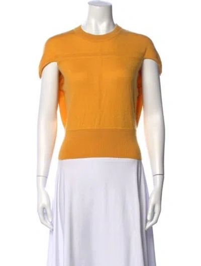 Pre-owned Celine Vintage Late 1990's - Early 2000's Sweater In Yellow