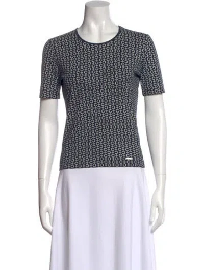 Pre-owned Celine Vintage Late 1990's - Early 2000's Top In Blue