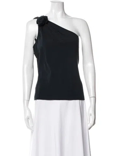 Pre-owned Celine Vintage Late 1990's - Early 2000's Top In Blue