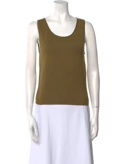 Pre-owned Celine Vintage Late 1990's - Early 2000's Top In Green