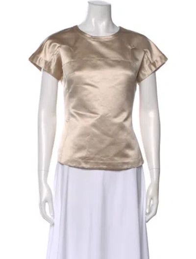 Pre-owned Celine Vintage Late 1990's - Early 2000's Top In Neutral