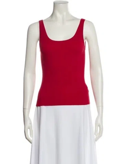 Pre-owned Celine Vintage Late 1990's - Early 2000's Top In Red