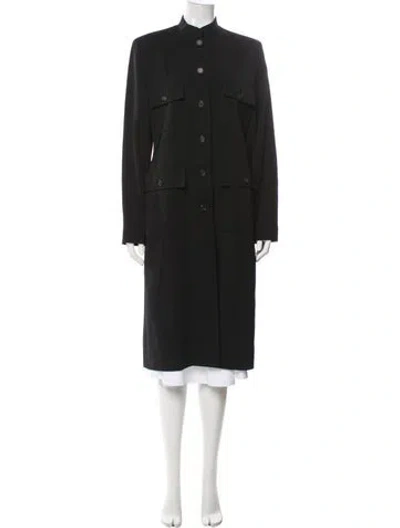 Pre-owned Celine Vintage Late 1990's - Early 2000's Trench Coat In Black