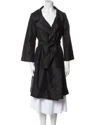 Pre-owned Celine Vintage Late 1990's - Early 2000's Trench Coat In Black