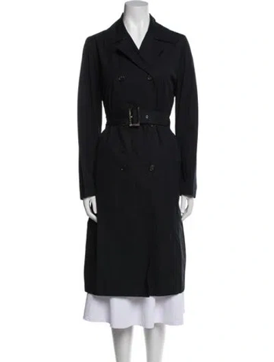 Pre-owned Celine Vintage Late 1990's - Early 2000's Trench Coat In Blue