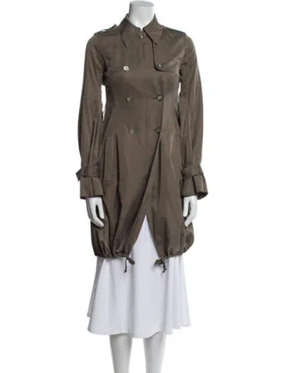 Pre-owned Celine Vintage Late 1990's - Early 2000's Trench Coat In Gray